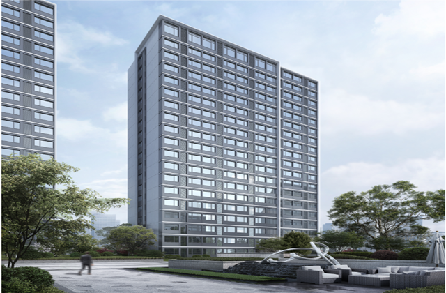 杭州市首座近零能耗住宅建筑临安AG贵宾会宸锦学府主体结顶